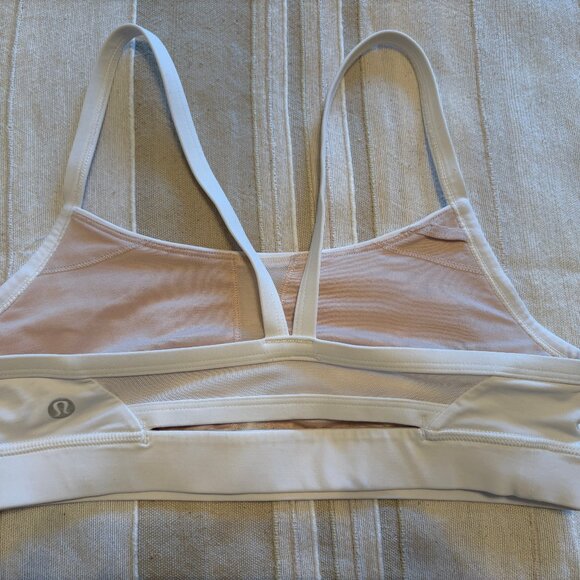 Lululemon Wunder Train Sports Bra — White, Size S — Excellent, Nearly New - Picture 2 of 5